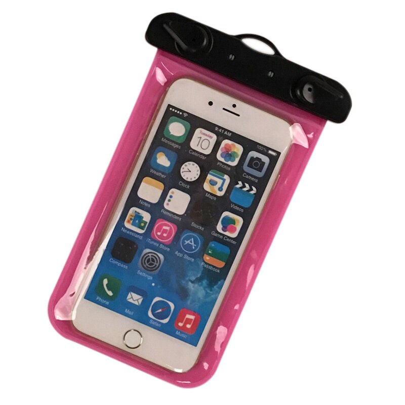 Étui étanche pour téléphone portable iPhone 7/6 Plus Android XR, coque de Camping en plein air avec ceinture de bras, sac de natation pour téléphone portable: Rose