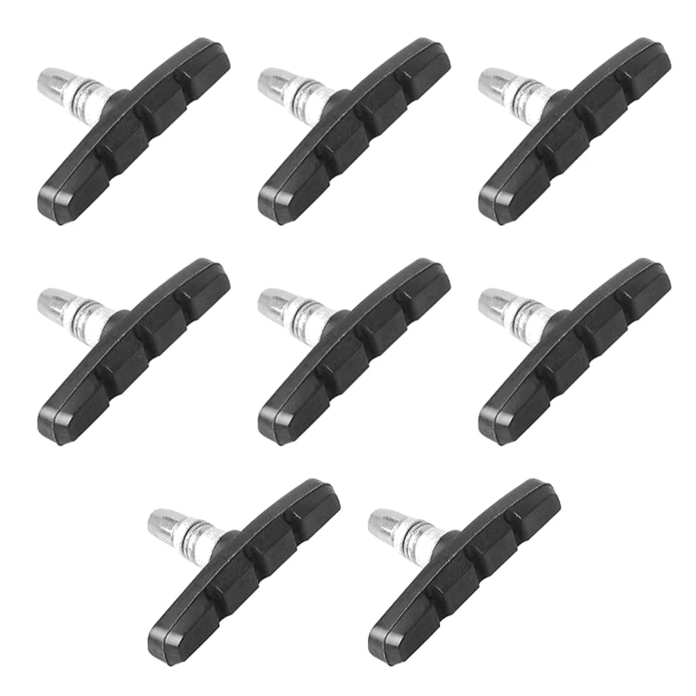 Bloque de freno de goma para bicicleta de montaña y carretera, zapatas de Metal, resistentes al desgaste, accesorios de freno para montar en bicicleta, 20-1 piezas: Gris claro