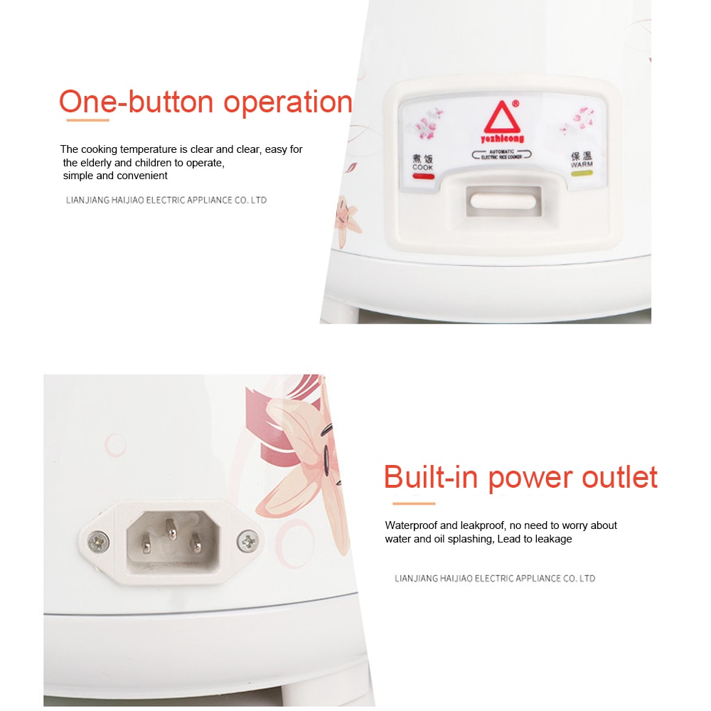 Electric Cooker Heating Lunch Box Mini Rice Cooker Meiyun 220V 1.2L Multifunctional Portable Kitchen Electronic Insulation