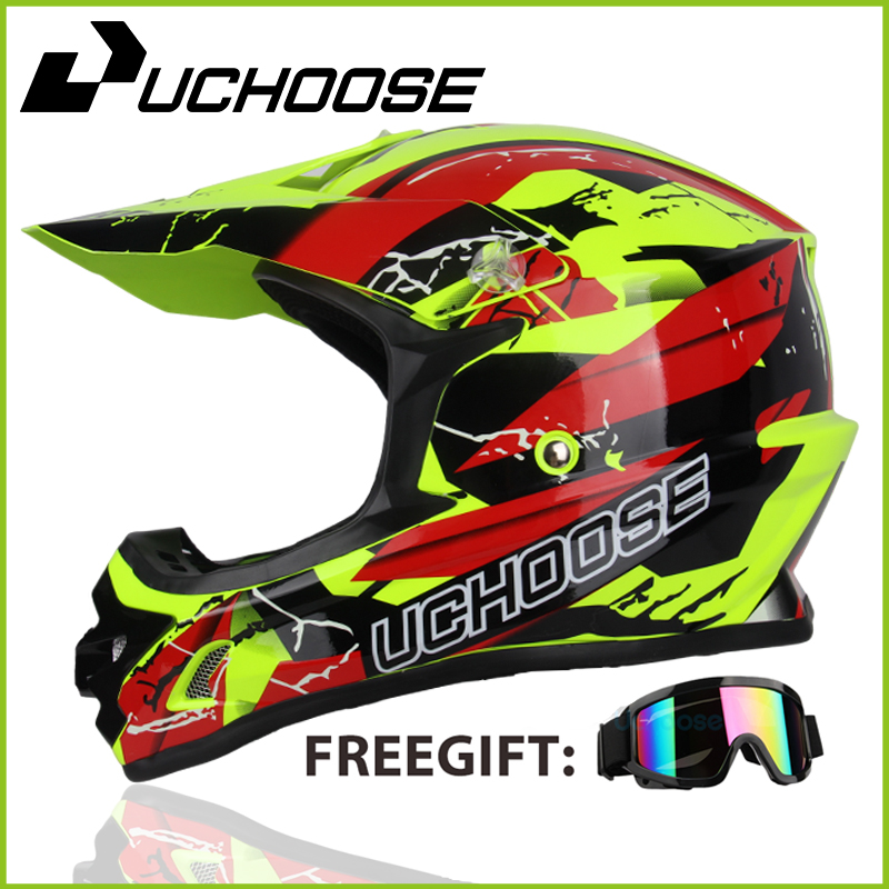 Enviar gafas DOT Adulto Mujer Hombres Cascos únicos Motocross Off Road Casco Downhill: Transparente / L