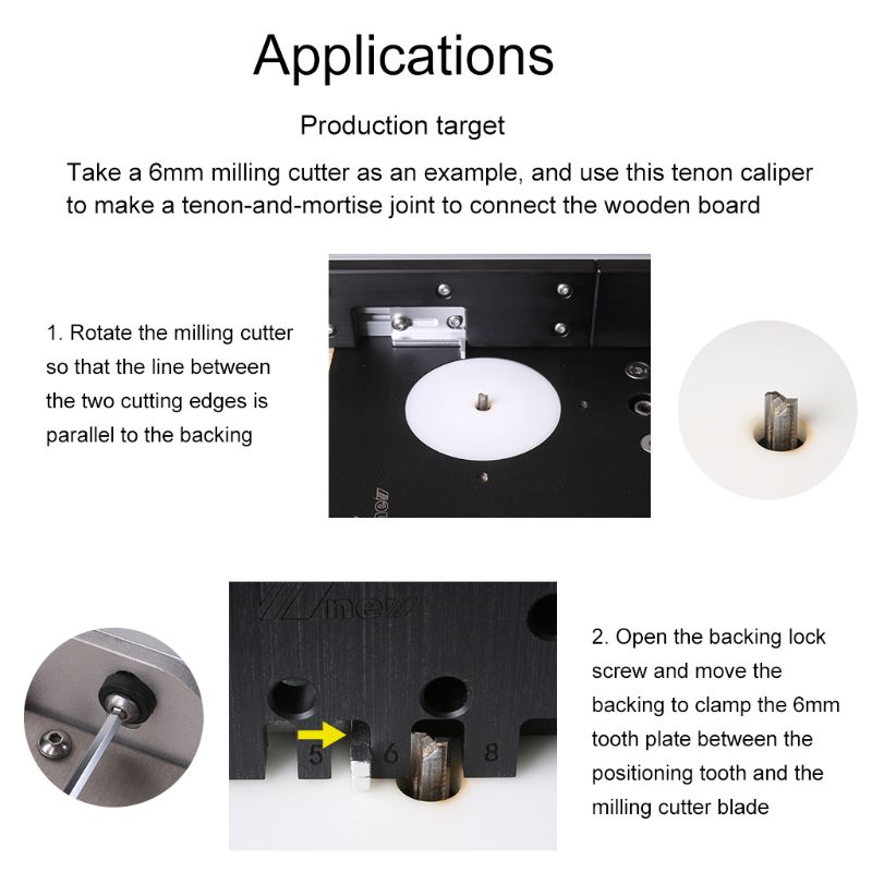 Woodworking Dovetail Jig Mini Template Tenon Mortise Gauge Milling Machine Block Trimmer Maker Marking Carpenter Tool
