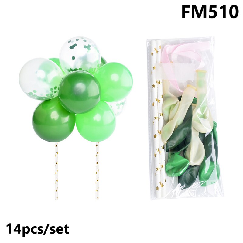 Balloons Cake Topper Cloud Shape Confetti Balloon Cake Topper With Paper Straw for Birthday Baby Shower Wedding Party Decoration: 13