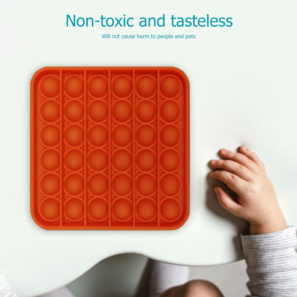 Pop it Push Bubble Fidget giocattoli sensoriali giocattoli Antistress Puzzle da tavolo spremere giocattoli divertenti Silicone Push Pop giocattoli per bambini adulti