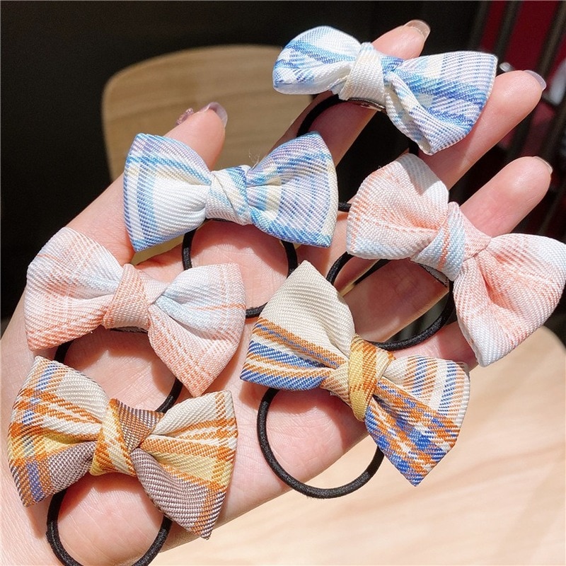 6 stuks/set pony clip meisje haar clip traliewerk hoofd sieraden clip prinses strik meisje haar touw baby meisje haaraccessoires