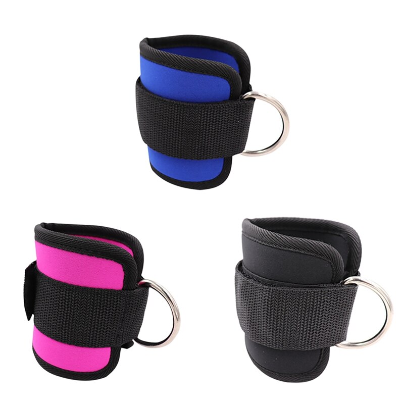 Standaard 2Pcs Fitness Enkelbandjes Gewatteerde Dubbele D-Ring Verstelbare Enkel Guard Strap Hip Abductors Been Gym Training