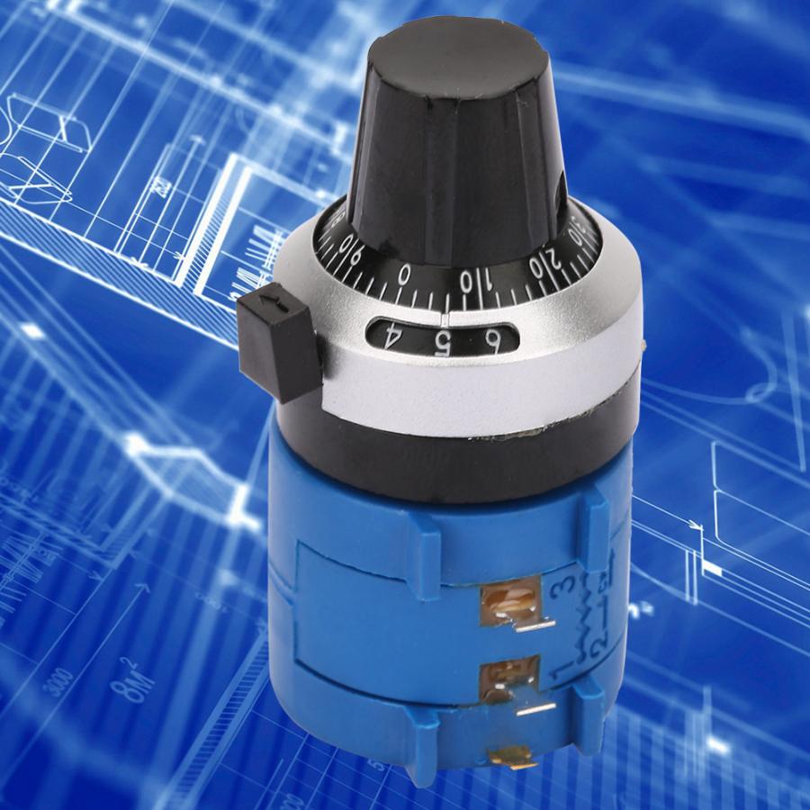 2W High Accuracy Counting Dial Multiple Circles Wirewound Potentiometer 3590S-2-101L 100Ohm Potentiometers