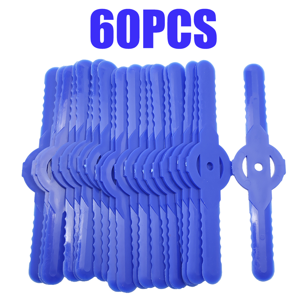 Lame de débroussailleuse électrique en plastique, 60 pièces/lot, tête de coupe gazon, pièces de rechange pour débroussailleuse de jardin: Or
