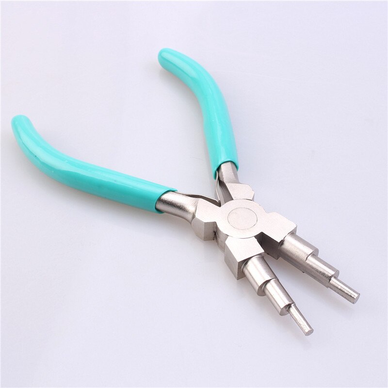 Bail Maken Tang Draad Looper Multi-Stap Ring Looping Tang 3 Mm 4 Mm 6 Mm 7 Mm 9mm 10 Mm: 6 in 1 plier