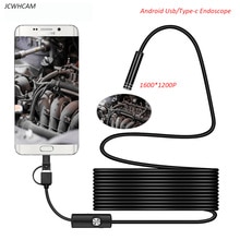 1200p android pc endoscoop camera usb type c inspectie endoscoop semi rigide 1m 2m 3.5m 5m kabel led licht waterdichte mini camera