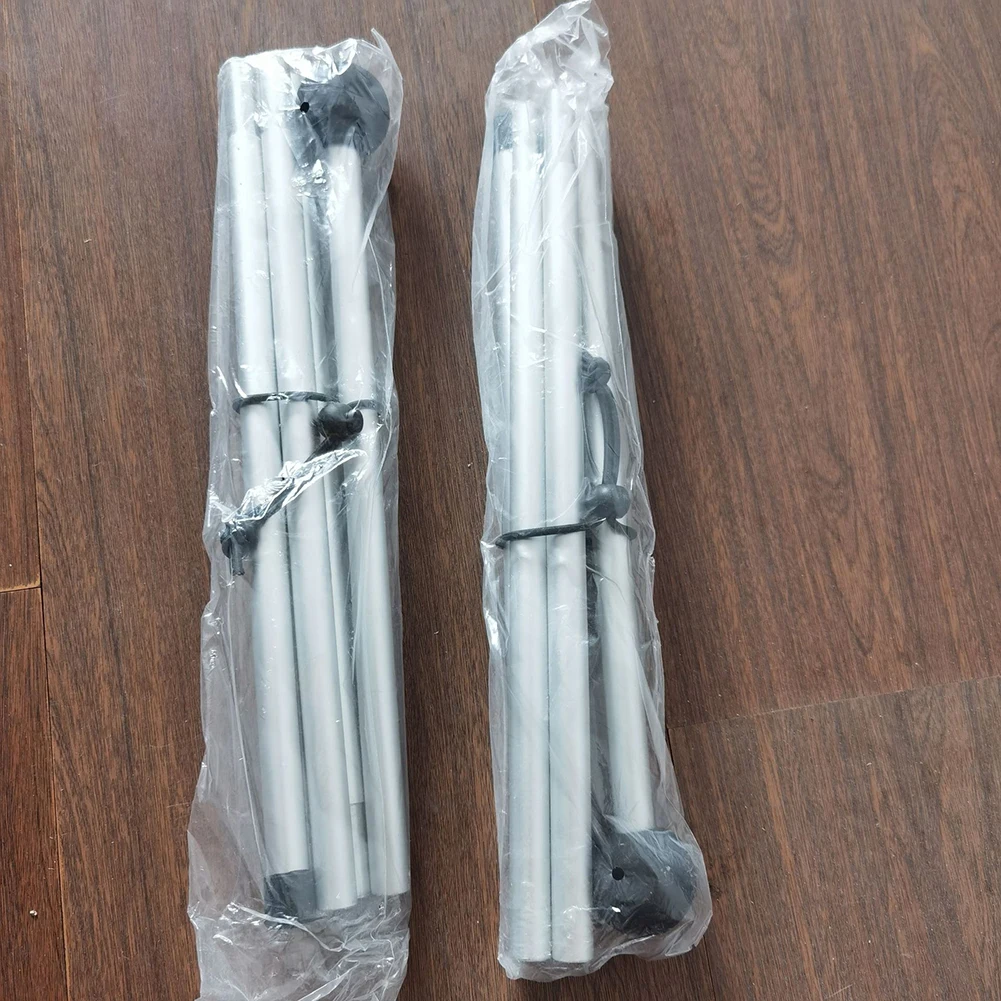 1 fascio 1.6/2.1m Pieghevole Spiaggia Baldacchino Tenda Palo Riparo Tarp polo in Lega di Alluminio Stufa Esterna Accessori per Il Campeggio Festa