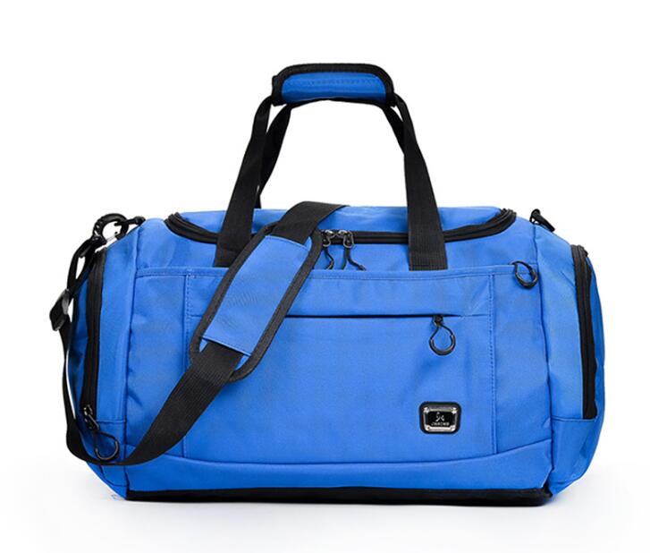 Men Women Travel Bags Leisure Shoulder Handbag Large Capacity Luggage Travel Duffel Bags Male Duffle Tote Unisex Crossbody Bags: sky blue