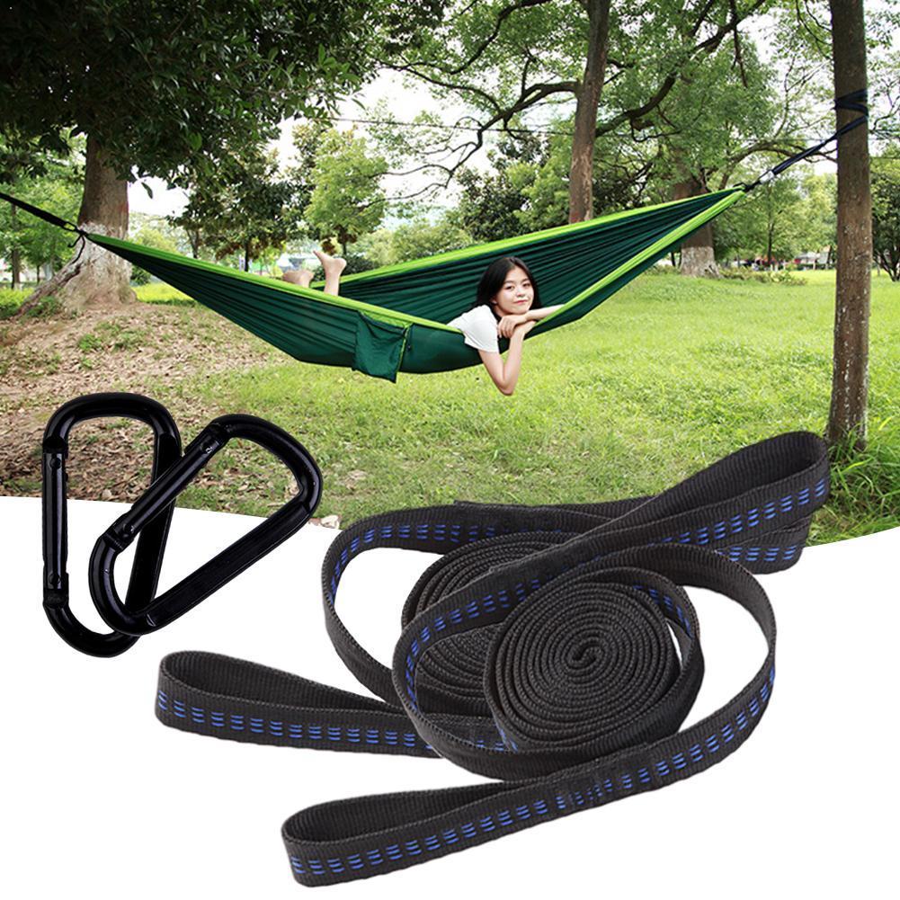 Hængekøjestrop 200cm træhængende reservedel udendørs antenne 200kg belastning camping hængekøje udendørs bærbar yoga  k3 c 9