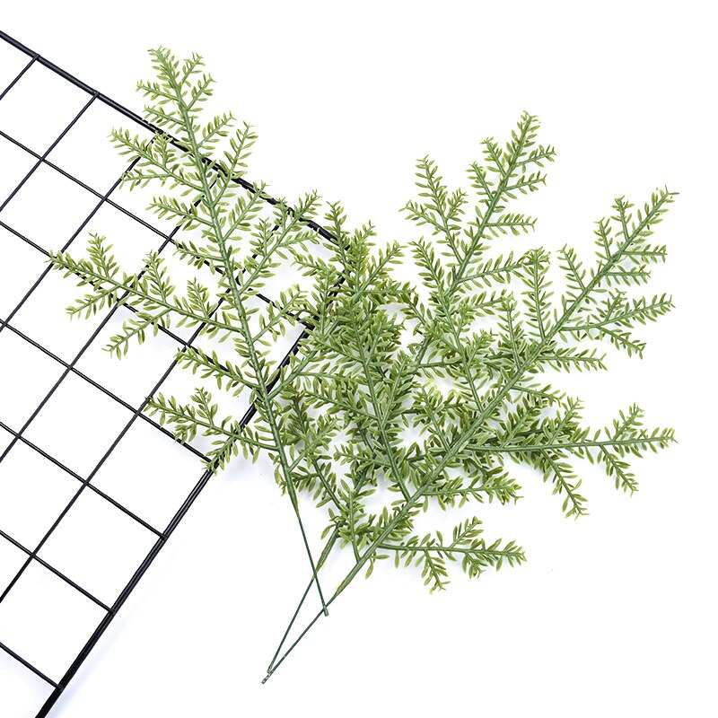 6 uds Cypress decoración del hogar con hojas accesorios Navidad álbum de recortes flores diy jarrones para la boda plantas artificiales baratas