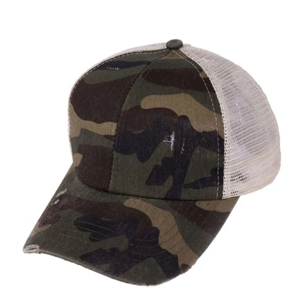 Gorra de tenis, sombrero para exteriores, gorra deportiva de algodón transpirable, ropa práctica, bola, portátil, informal: Camouflage