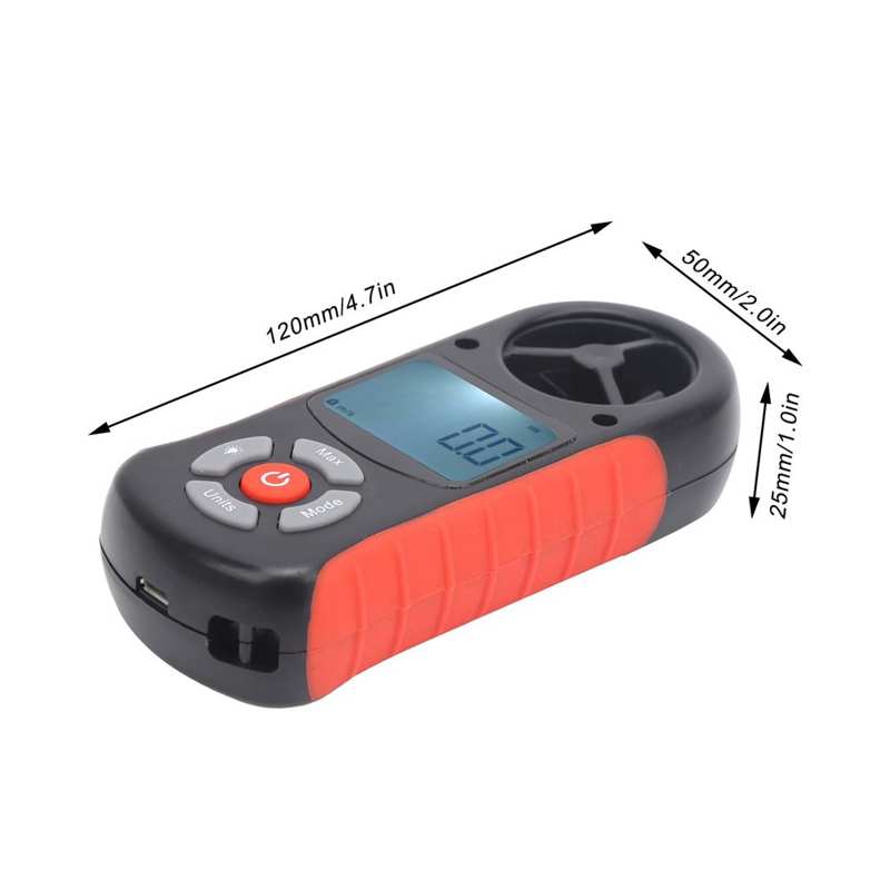 Digital Anemometer TL-303 8 in 1 LCD Digital Anemometer Wind Speed Temperature Humidity Altitude Tester Wind Speed Measurement