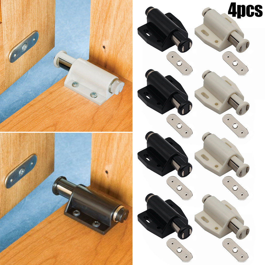 4/8 Pc Set Einzigen Magnet Schrank Fänge Druck Push Zu Öffnen Unsichtbare Möbel Schrank Schrank Tür Stopper näher Hardware