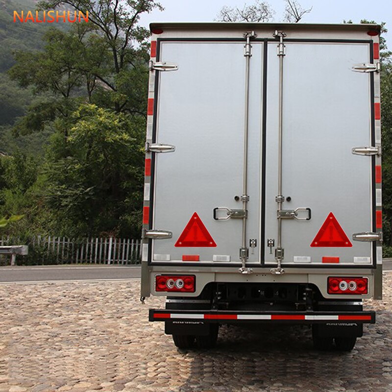 Triangle warning reflector vehicle parking warning sign red safety reflector sign truck plate tail light