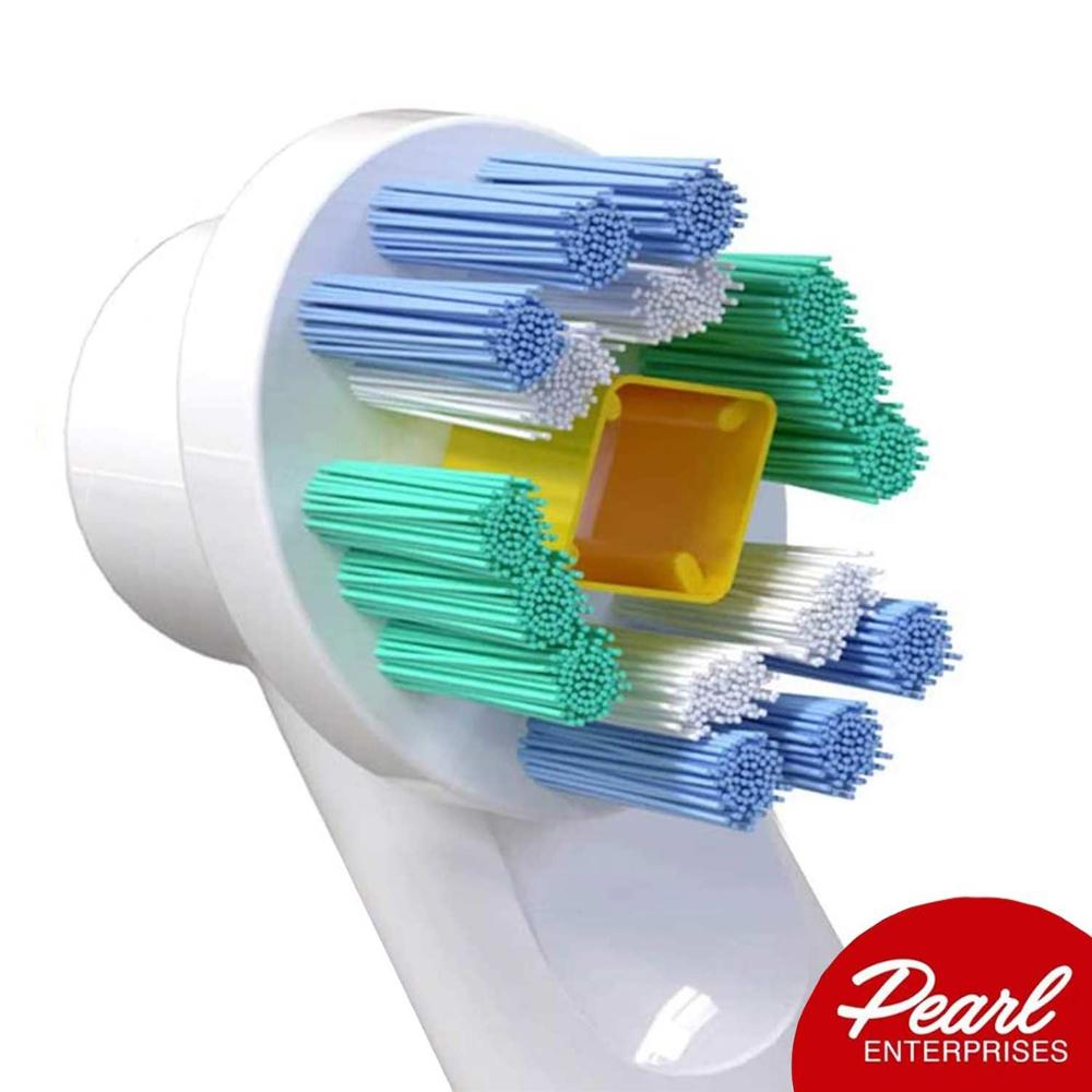 Udskiftning af børstehoveder til oral b - pakke  of 12 floss action, cross action & pro hvide børster til oral-b pro 500 1000 5000 6000
