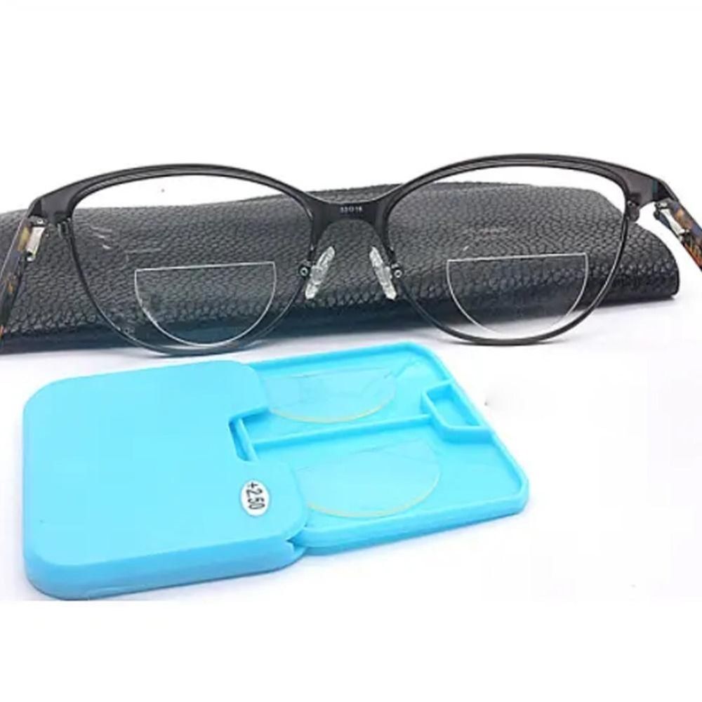 Reutilizáveis Presbiopic Óculos Espelho Patch, Lentes Bifocais, Stick-On, Substituição, Óculos De Leitura