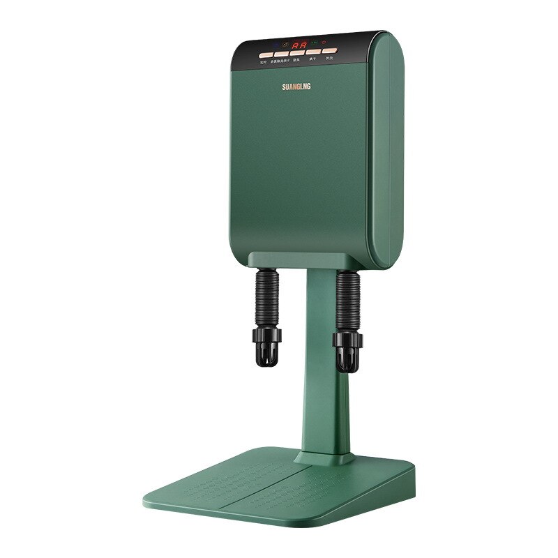220V 190W Intelligent Electric Shoes Dryer Sterilization With Ozone Sterilizer Telescopic Adjustable Ultraviolet Home Shoe Dryer: Green