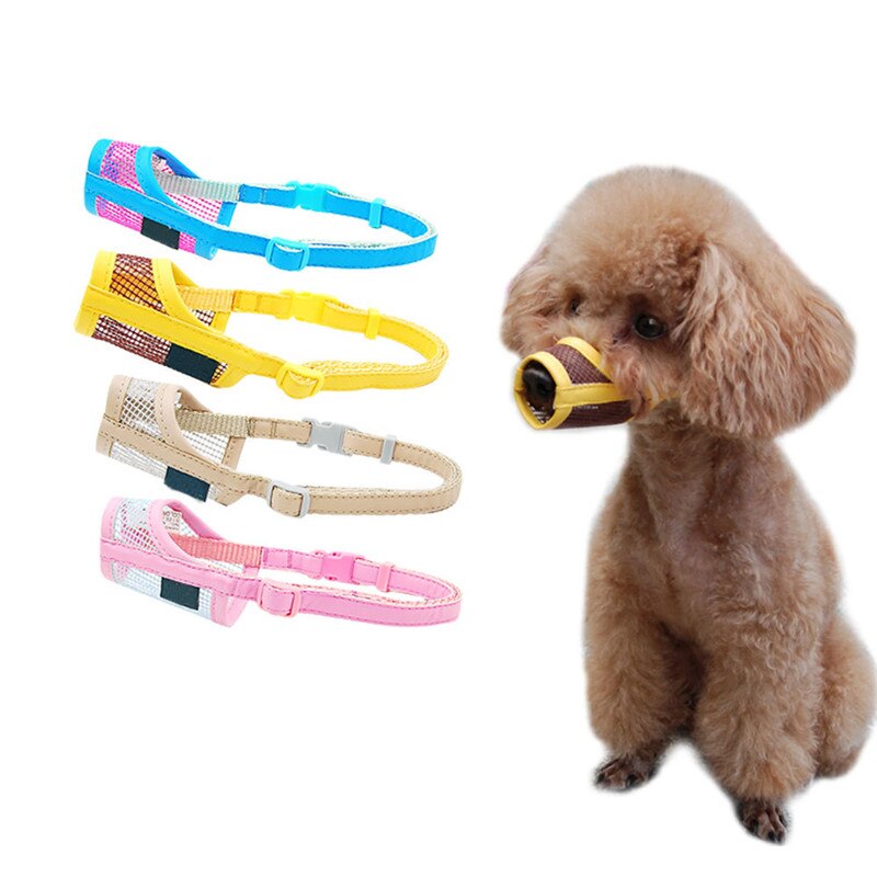 Hocico del perro cachorro de perro de cuero de malla de Nylon hocico de mascota boca