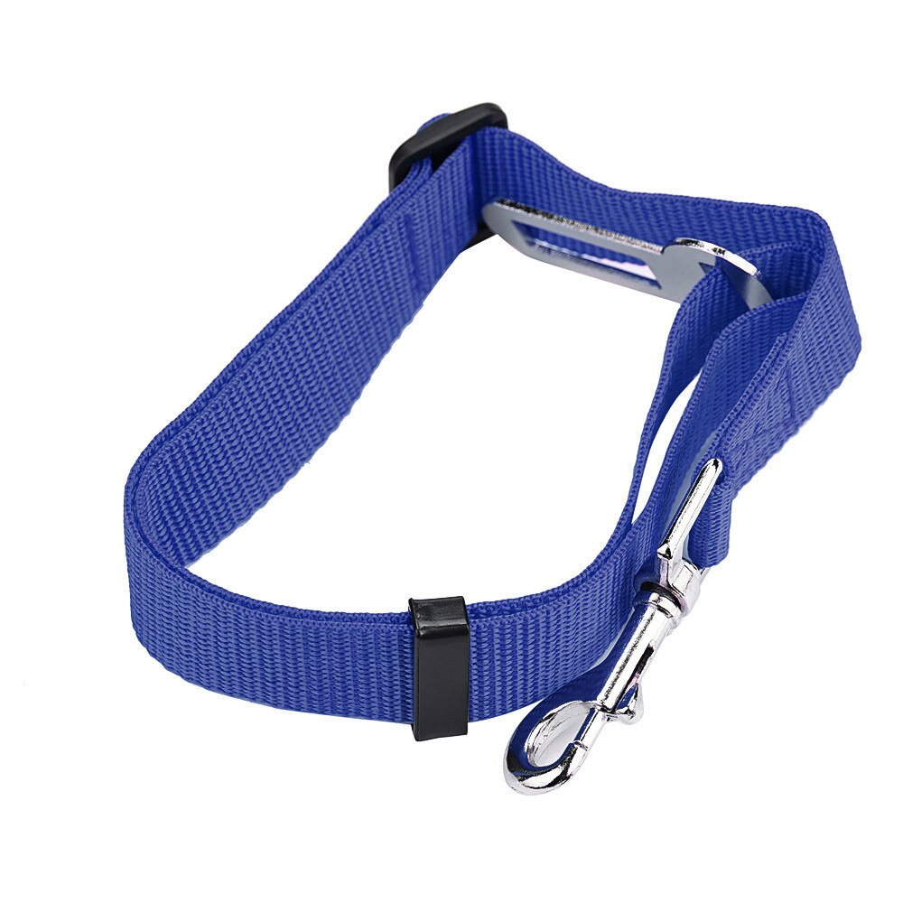 Huisdier Autogordel 2.5Cm Materiaal Huisdier Veiligheid Riem Hond Trekkabel Hond Veiligheidsgordel: Blauw
