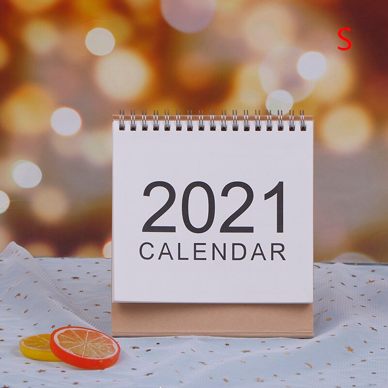 Calendário de mesa 2020-2021 enfeites de mesa nota de trabalho calendário de ano novo programação: S