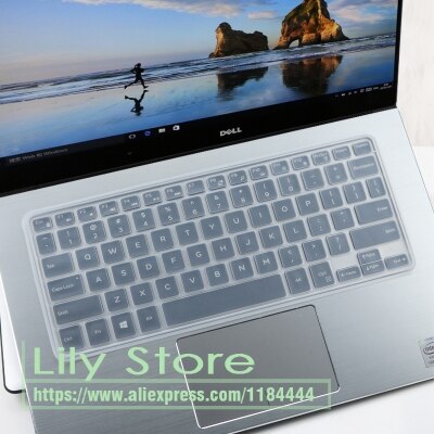 Silicone Keyboard Cover Protector For Dell Xps 13-9343 9350 9360 7347 7348 7352 7353 7359 13Wd 13Br/Bd Xps13 9343: clear