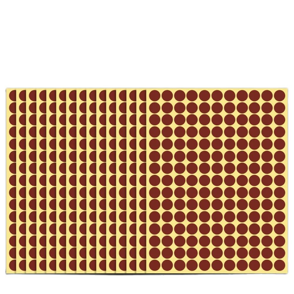 100 mm/10 cm, grote ronde stickers, 4 inch grote cirkellabelstickers, 15 vellen/zak: Donkerrood
