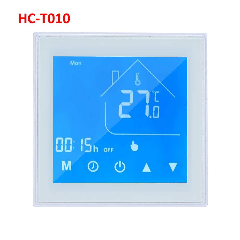 WiFi Smart Thermostat LCD Display Temperature Controller for Week Programmable Heating Ewelink APP Control for Alexa Google Home: white