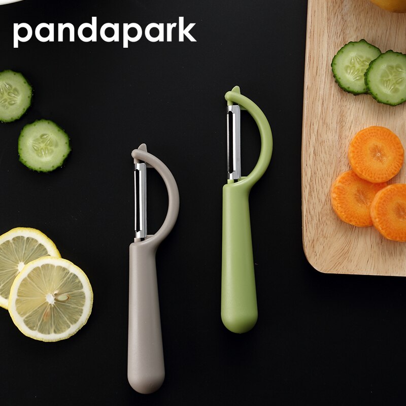Pandapark roestvrijstalen groente- en aardappelschiller, groentesnijder, fruit- en meloenschaaf, rasp, keukengadgets, zesters, pps 004