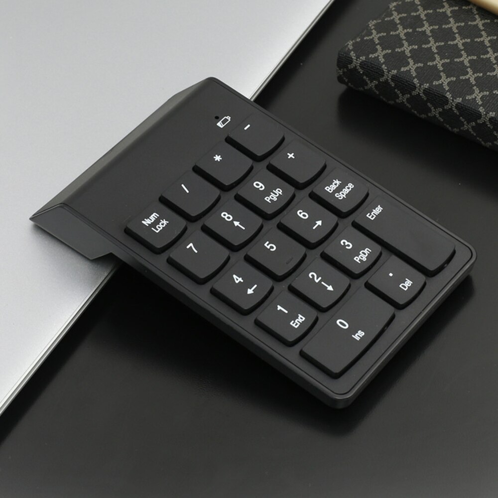 Small Size 2.4Ghz Wireless Number Keypad Numpad 18 Keys Digital Keyboard For Accounting Tellers Laptops Notebook and Tablets