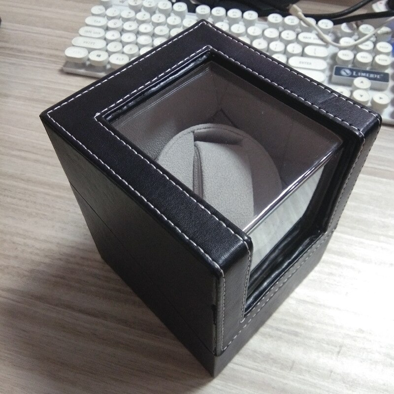 Automatic Watch Winder Box For Mechanical Watches Brand Single Watch Rotator Box Luxury Transparent Case Clock Winder: P