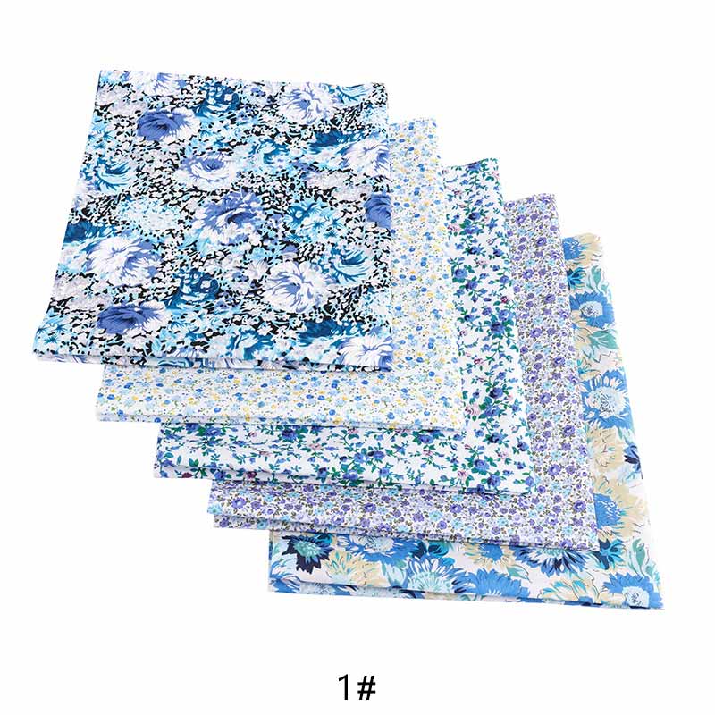 Tissu en popeline de coton imprimé doux 1/4 yards, tissu en Patchwork marine, 133x72, pour bricolage literie et accessoires faits à la main TJ1253: 1