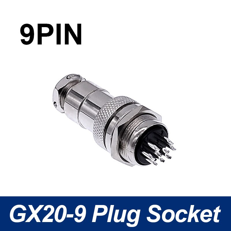 Gx20 aviation pyöreä liitin pistoke ja pistorasia 2 pin 4 pin 5 pin 8 pin 10 pin 12 pin 14 pin 15 pin kaapeliliittimet: 9 -nastainen
