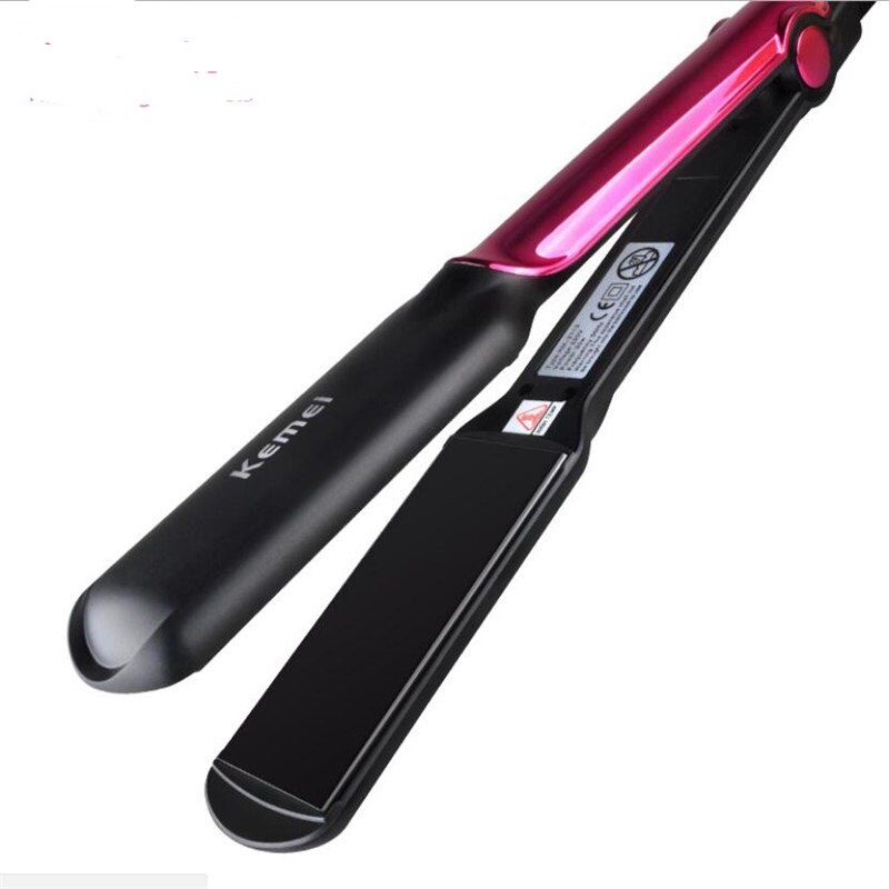 Electric 220v Anion Hair Straightener Flat Iron Fringe Curler Straightening Ceramic Coating Straighter Wand Styler