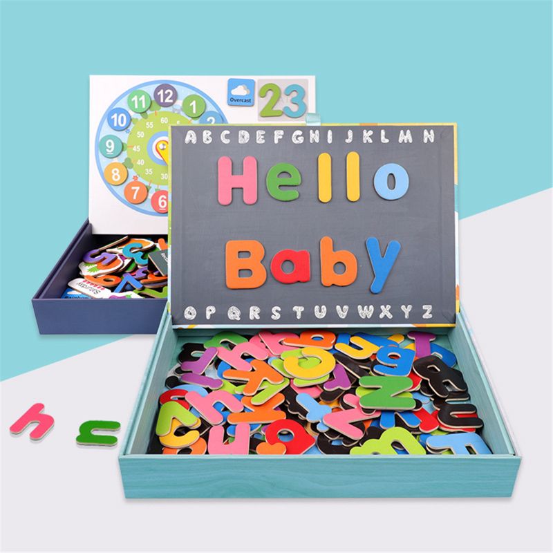 Magnetic Letters Uppercase Lowercase Foam Alphabet ABC Magnets for Fridge Refrigerator Educational Toys Set