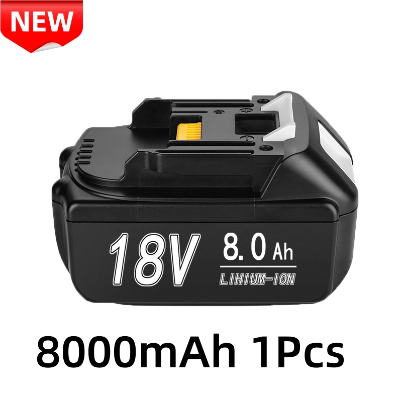 Bl1850 para makita 18v bateria recarregável 18650 célula de íon de lítio adequado para makita ferramenta elétrica bl1860 bl1830 lxt400: CINZA