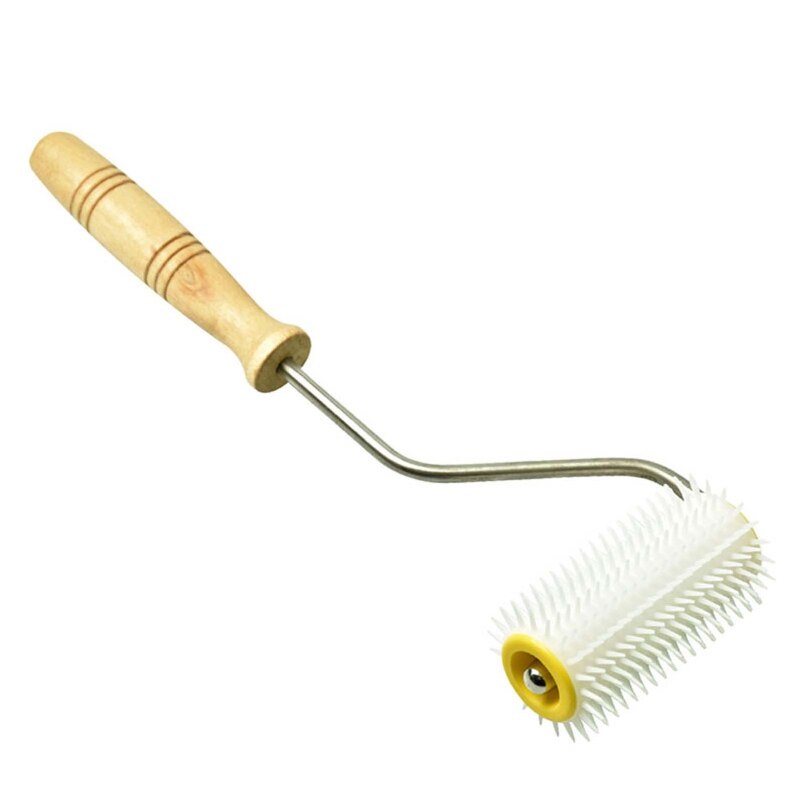 Honey Extractor Extracting Tool with Wooden Handle Beekeeping Bee Comb E7CB