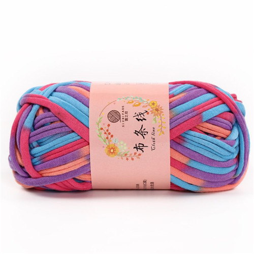 Hilo grueso de algodón suave para ganchillo, hilo grueso para tejer a mano, bolsa, cesta, alfombra, manta, 100G por bola