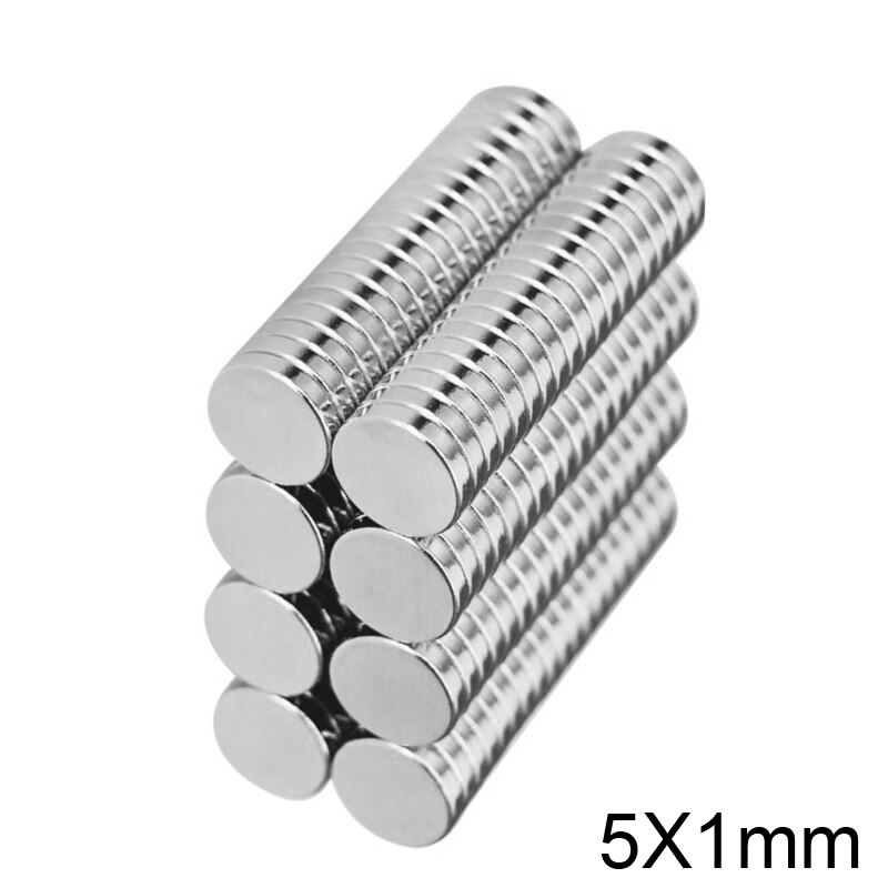 80 ~ 3000Pcs 5X1 Mm Mini Kleine Ronde Magneten 5Mm X 1 Mm N35 Neodymium Magneet sterke Dia 5X1 Mm Permanente Ndfeb Magneten Disc 5*1 Mm