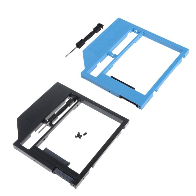 Second HDD Caddy 2nd SATA To SATA 2.5" HDD SSD 9.0mm Enclosure For Laptop ROM