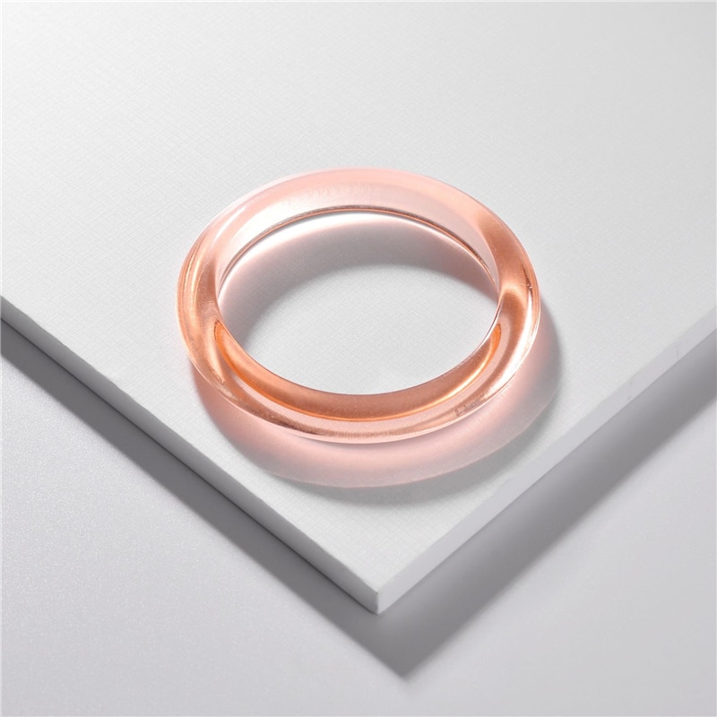 Cool Summer Acetic Acrylic Bangles Bracelets Transparent Clear Acrylic Resin Bangle Bracelet for Women