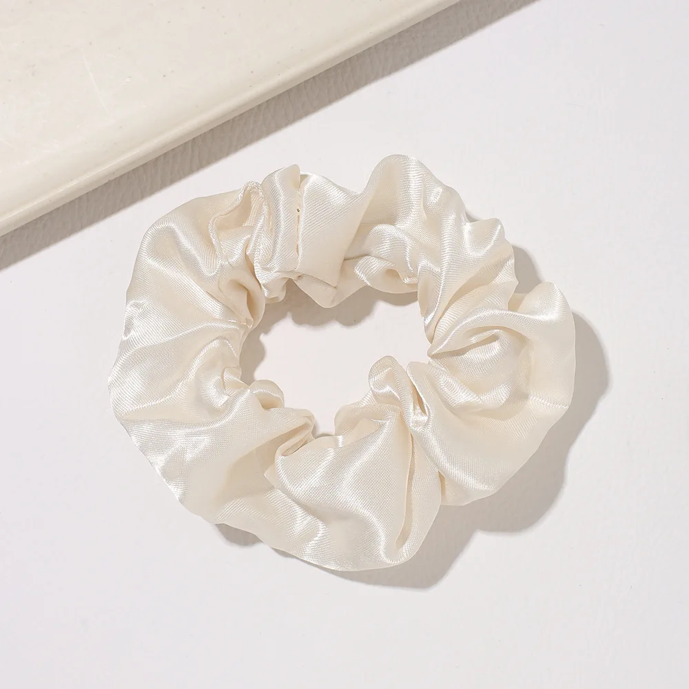 4/6 pçs de seda grandes scrunchies borracha laços de cabelo goma elásticos rabo de cavalo titular para mulheres meninas faixas de cabelo para mulher: Vermelho