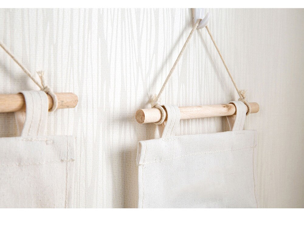 3 Grids door back hanging storage back Wall Hanging Storage Bag Organizer Tos Container Decor Pocket Pouch storage bags