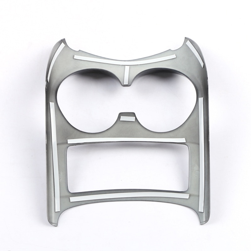 Chrome For Nissan Qashqai J11 ABS Carbon Look Water Cup Holder Cover Frame Trim accessories