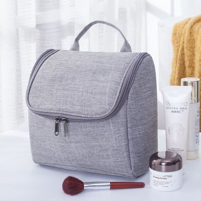 Neue Wasserdichte Männer Hängen Make-Up Tasche Oxford Reise Veranstalter Kosmetik Tasche für Frauen Necessaries Machen Up Fall Waschen Kulturbeutel: Gray C