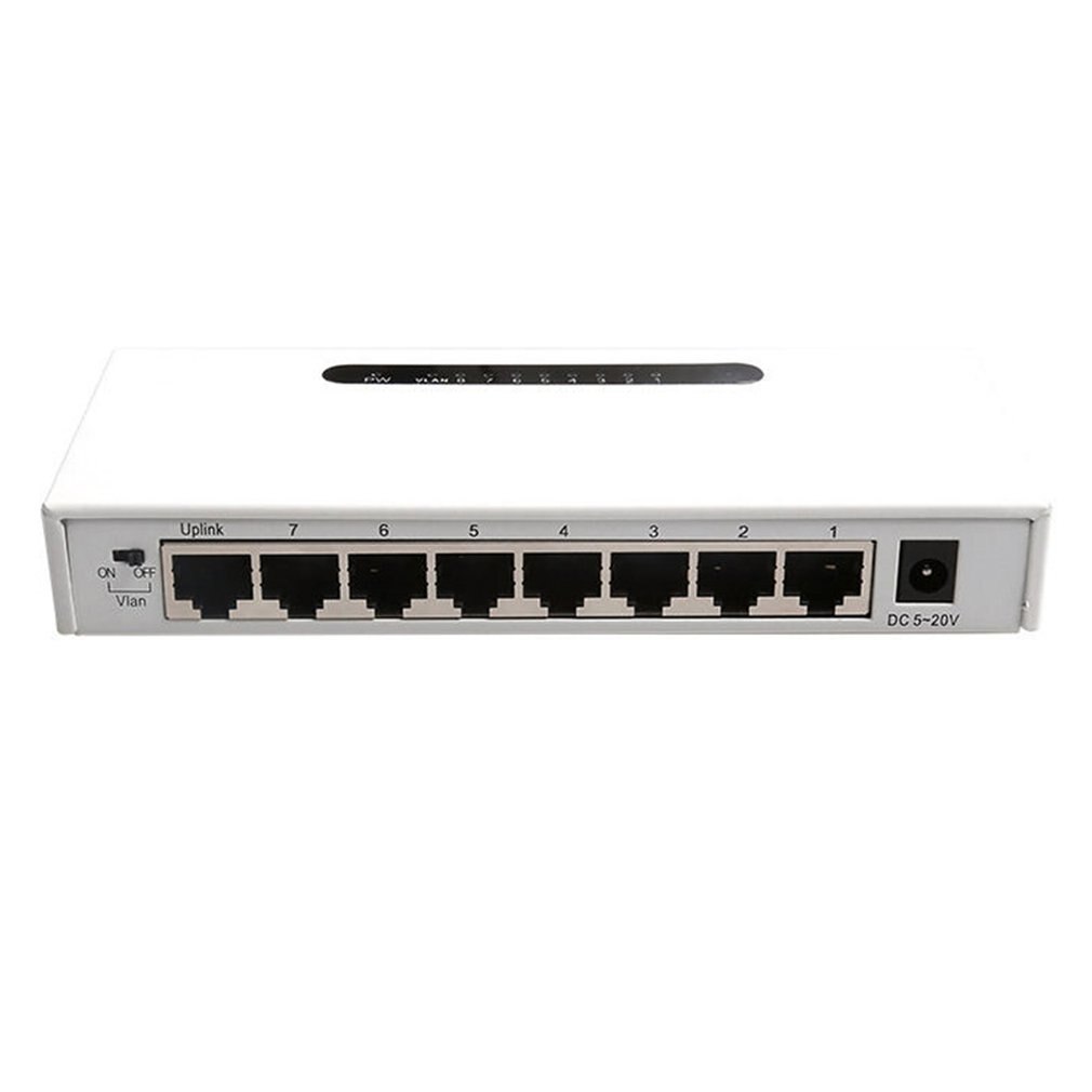 8-Port PoE Network Switch Unmanaged Gigabit 1000M Ethernet Switch Metal casing strong durable Switch