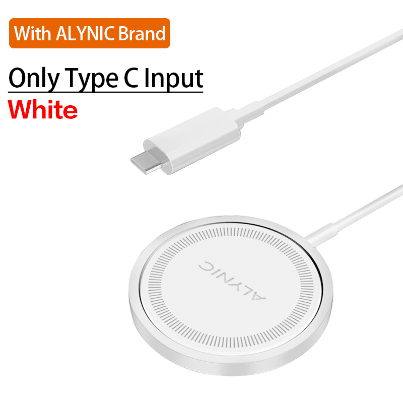 Caricatore senza fili magnetico da 30 W Supporto per ricarica rapida per iPhone 15 14 13 12pro Max Airpods PD USB A Caricabatterie per telefono molo stazione: Grigio