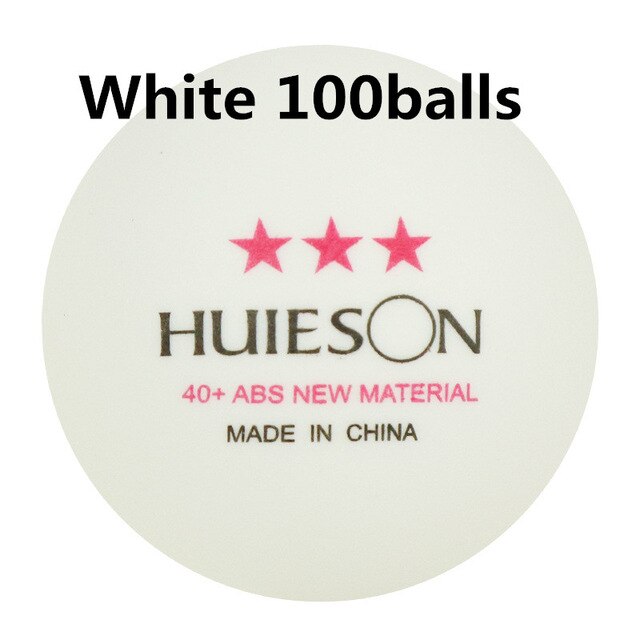 100 Pcs/ balls ABS Plastic Table Tennis Balls 40+ 2.8g Seamed Ping Pong Ball for Table Tennis Club Competition Training: White 100 balls